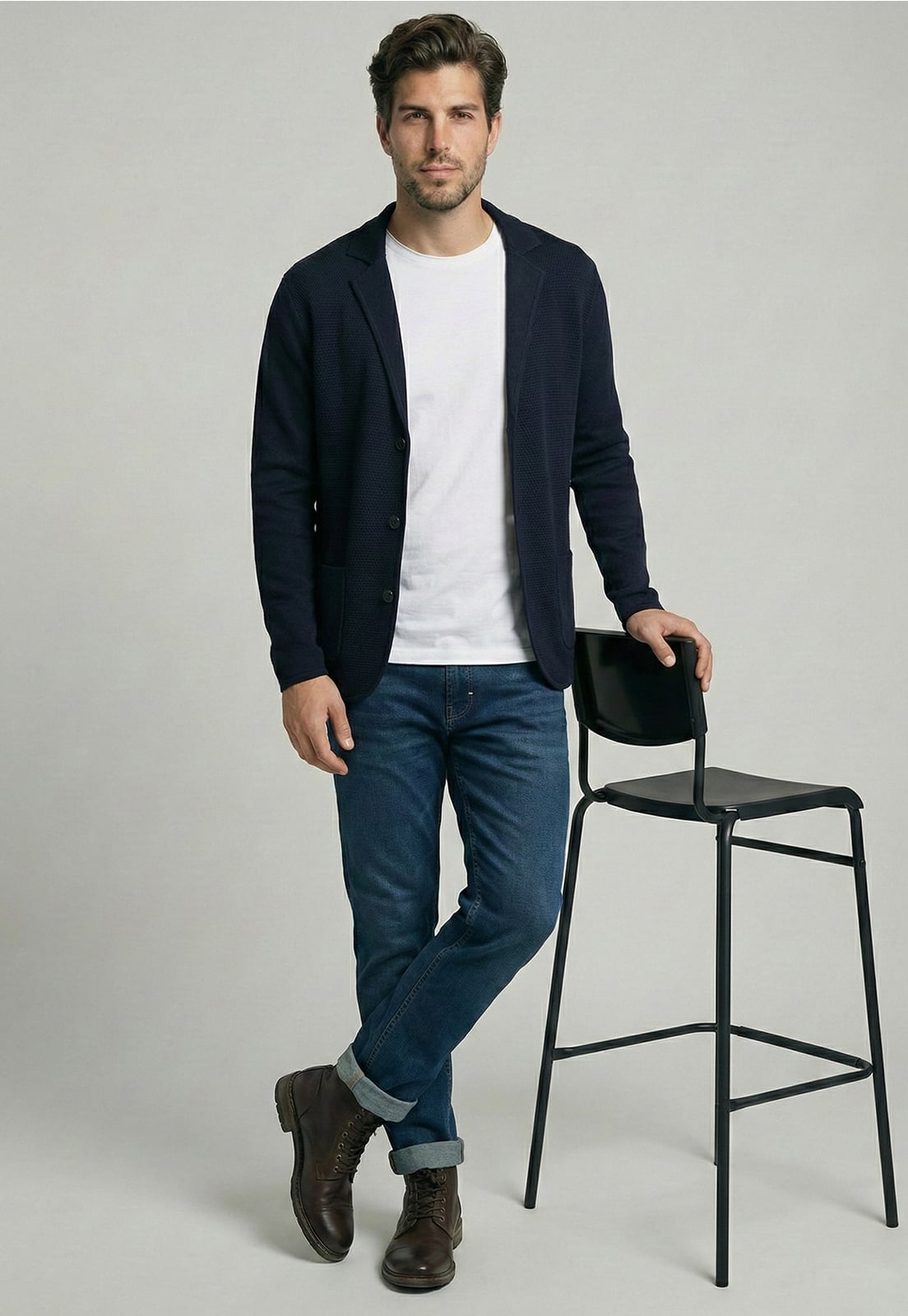CARDIGAN BURBANK NAVY - 5