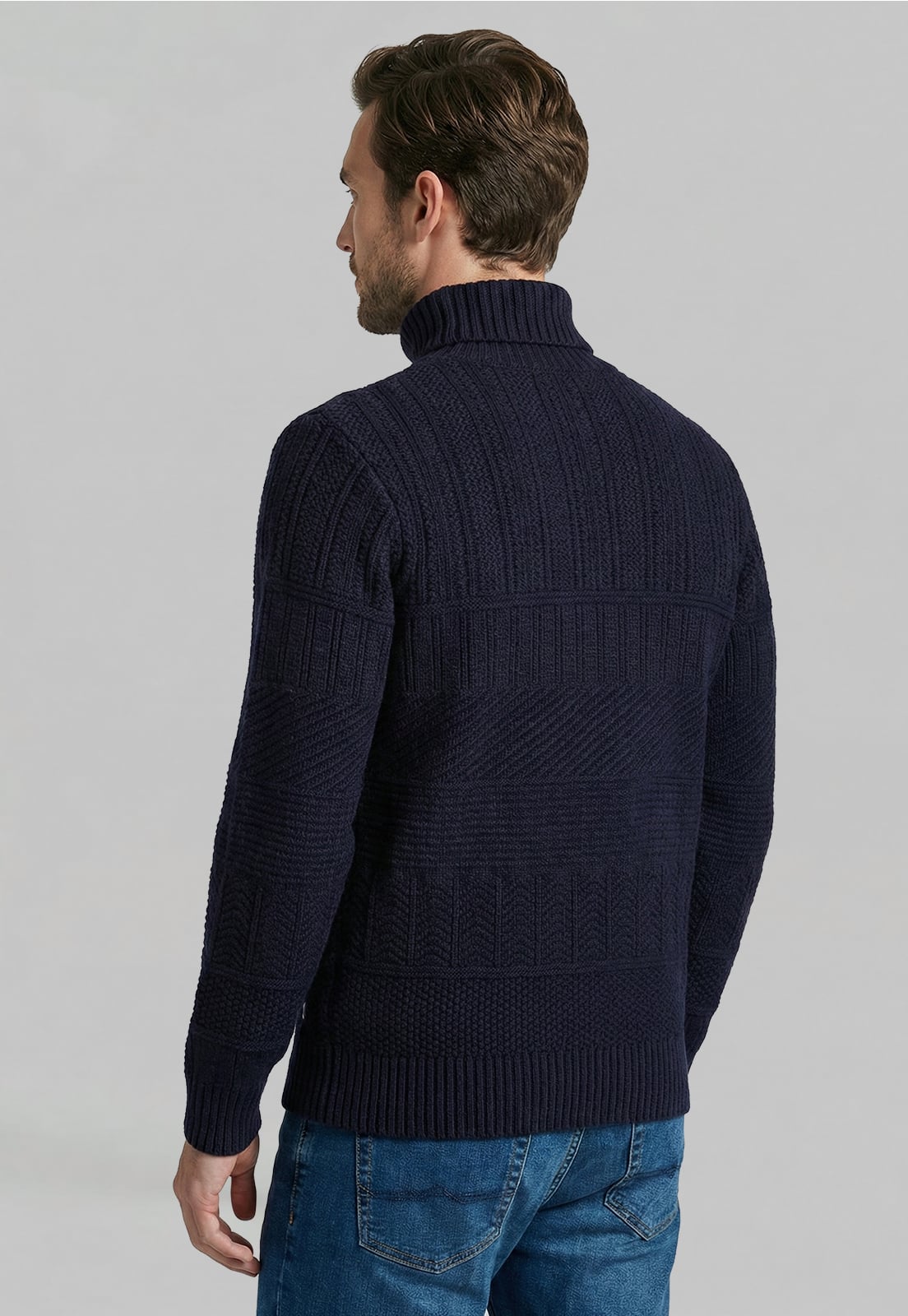 SWEATER CHICAGO NAVY MELANGE - 4