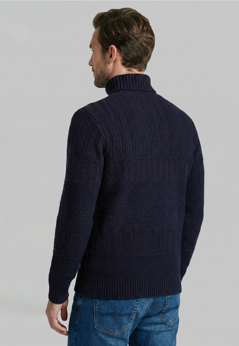 SWEATER CHICAGO NAVY MELANGE - 4