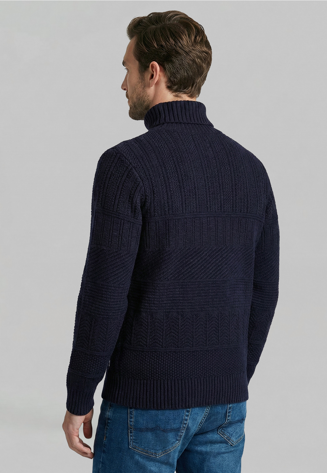 SWEATER CHICAGO NAVY MELANGE - 4