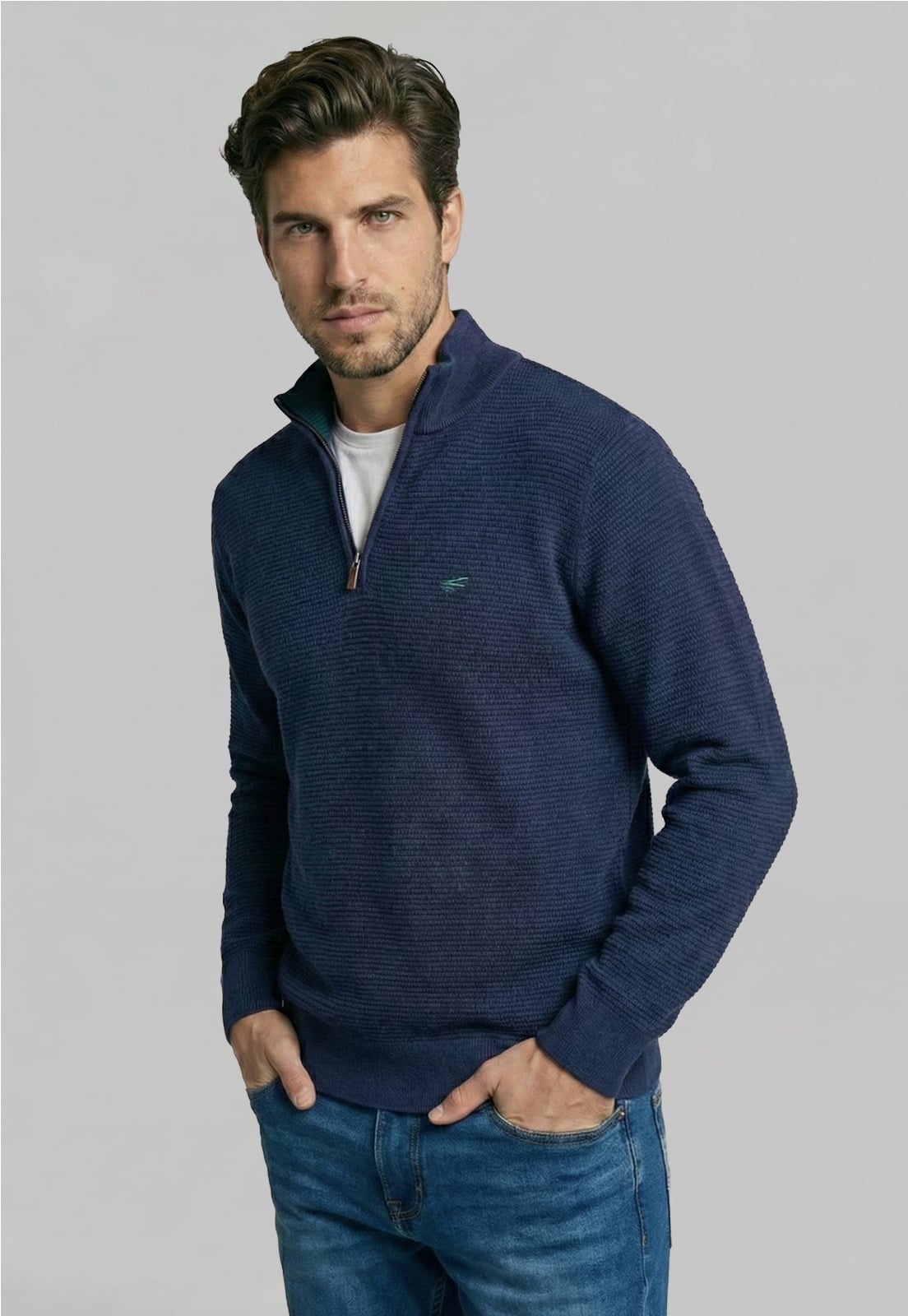 SWEATER NAVY BAYTOWN - 1