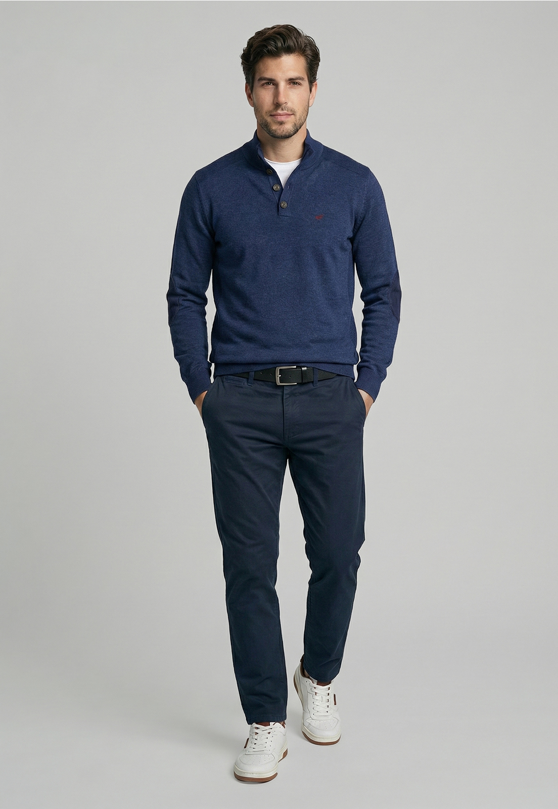 SWEATER BRISTOL INDIGO MELANGE - 2