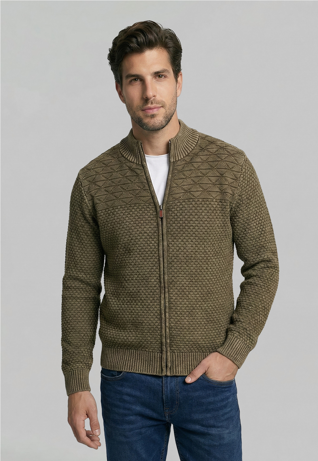 SWEATER BUFFALO GREEN - 1