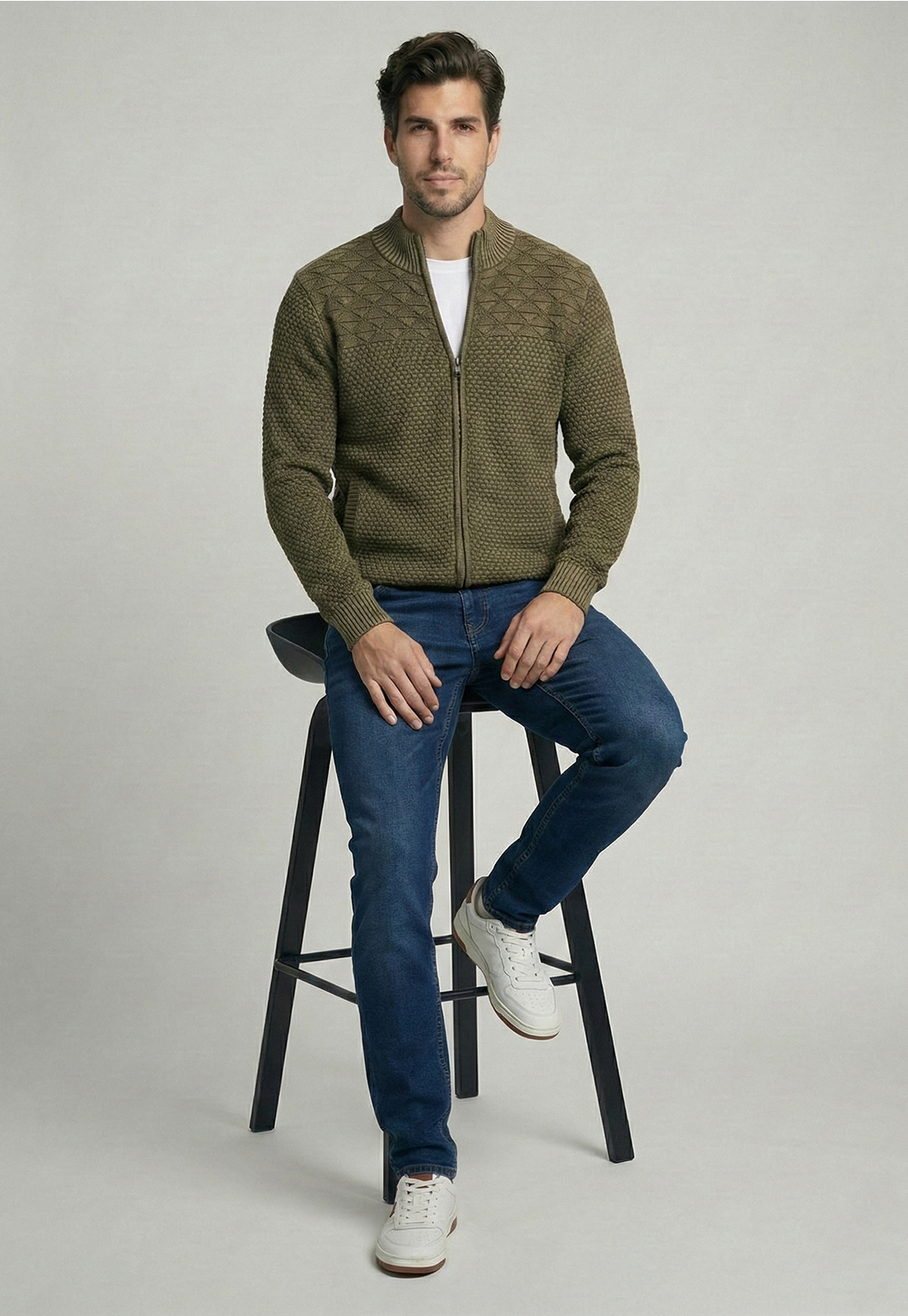 SWEATER BUFFALO GREEN - 5