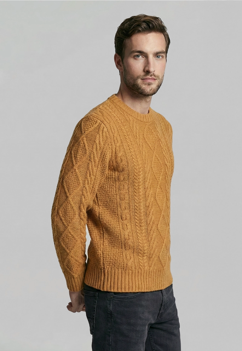 SWEATER CHANDLER LT CAMEL MELANGE - 1