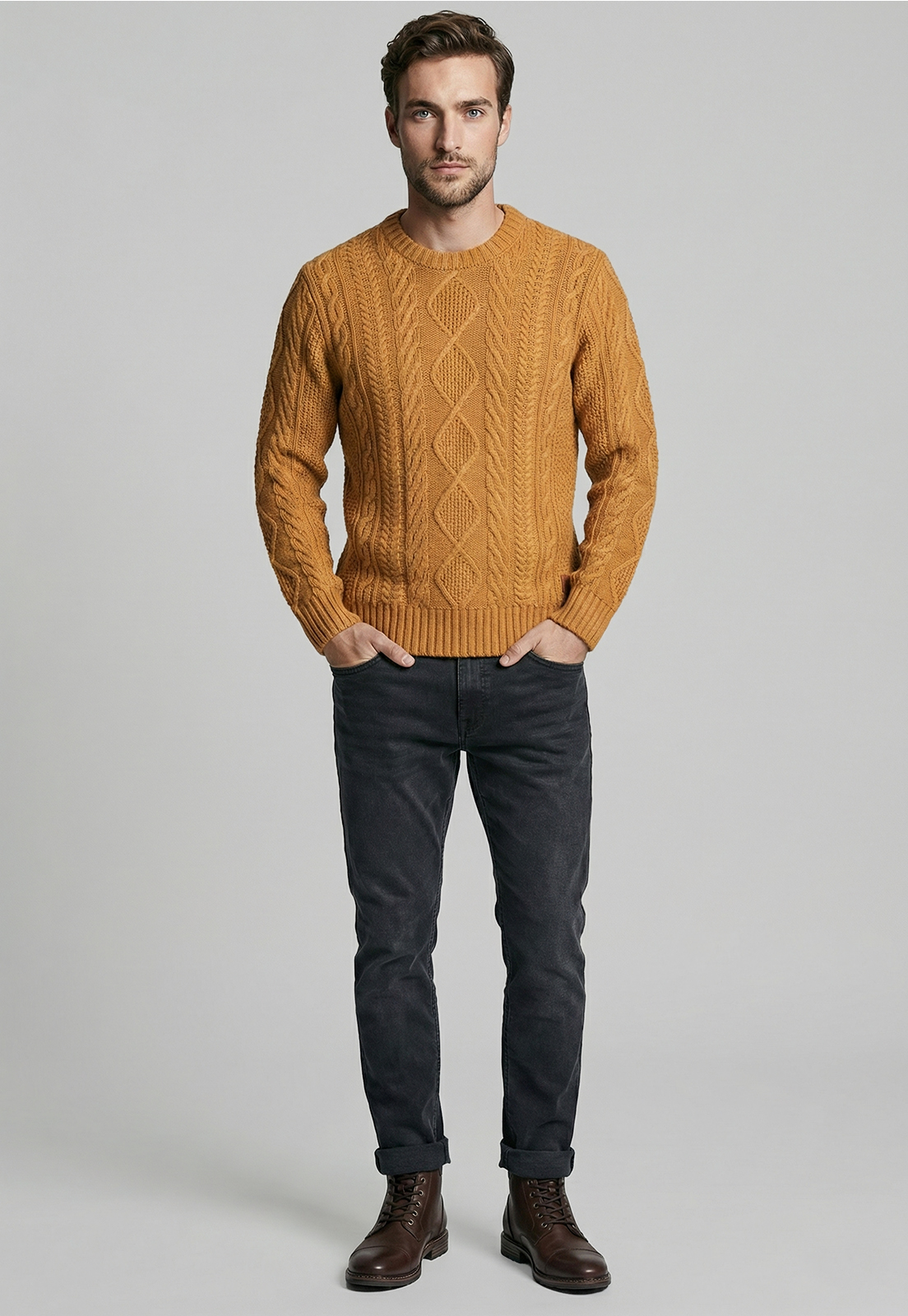 SWEATER CHANDLER LT CAMEL MELANGE - 2