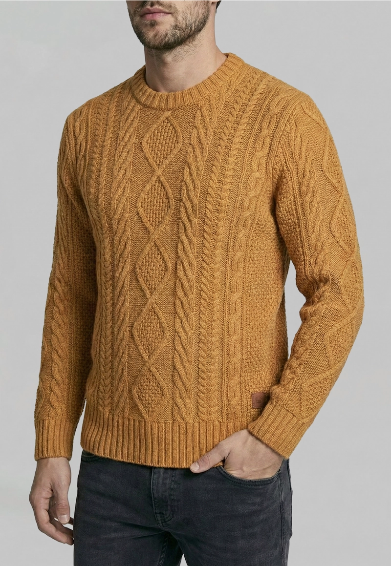 SWEATER CHANDLER LT CAMEL MELANGE - 3