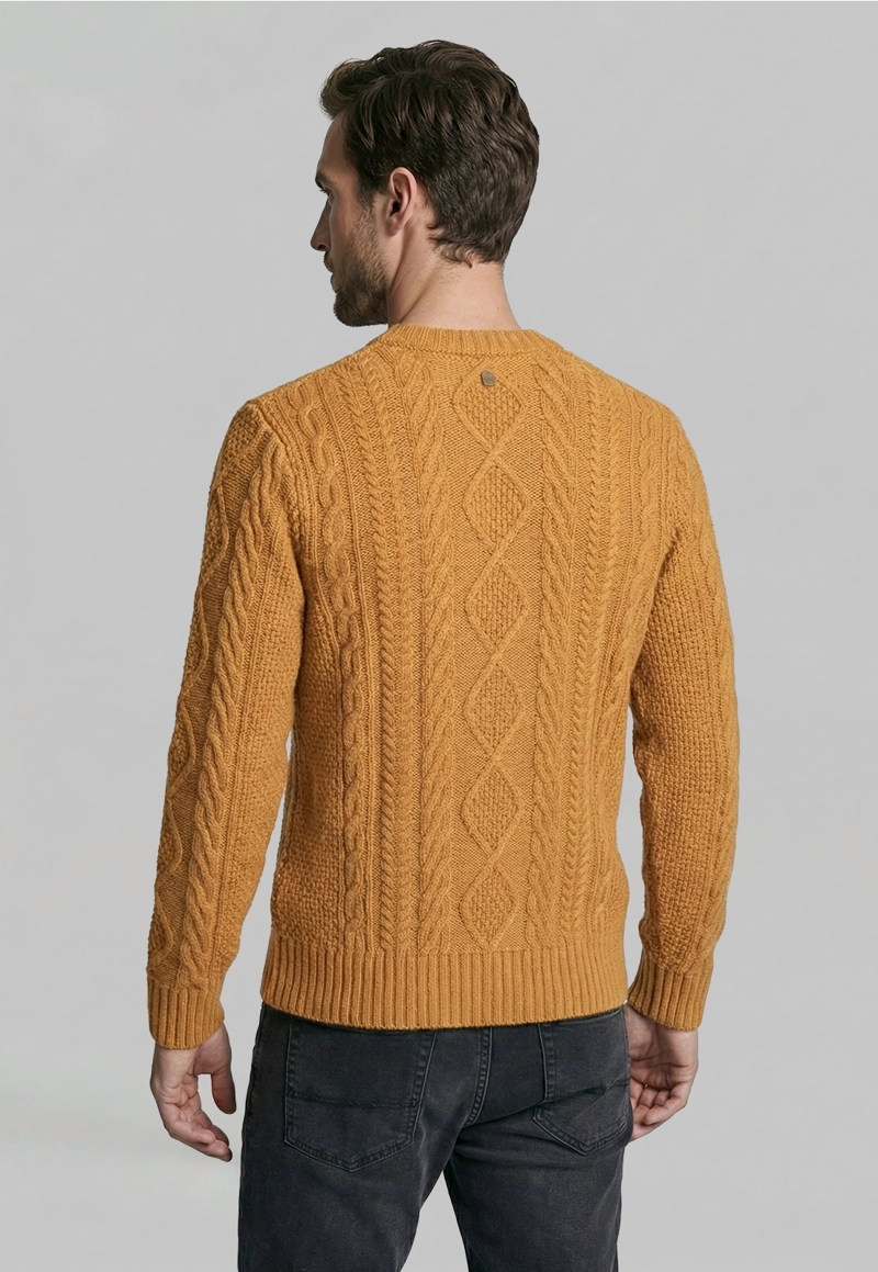 SWEATER CHANDLER LT CAMEL MELANGE - 4