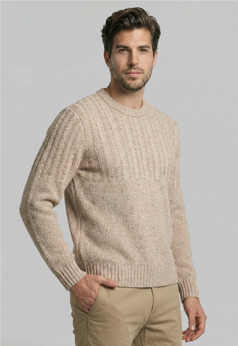 SWEATER DOWNEY OYSTER - 1