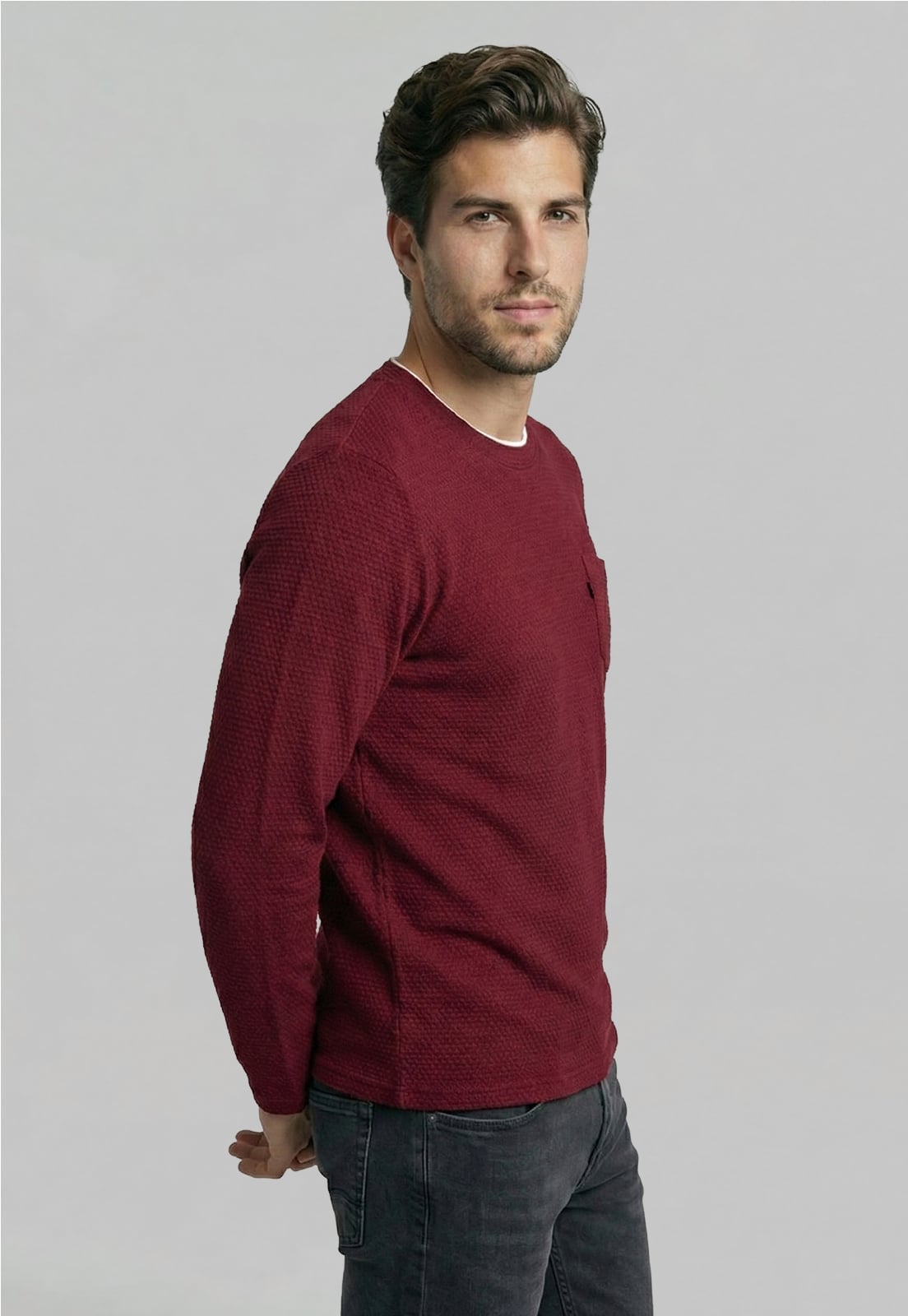 POLERA CINCINNATI BURGUNDY - 1