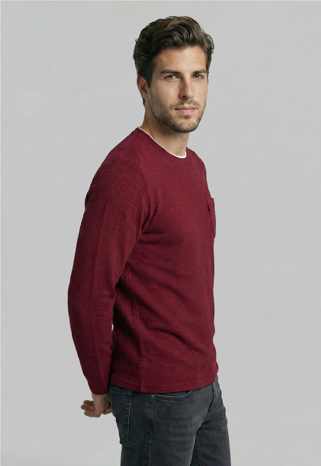 POLERA CINCINNATI BURGUNDY - 1