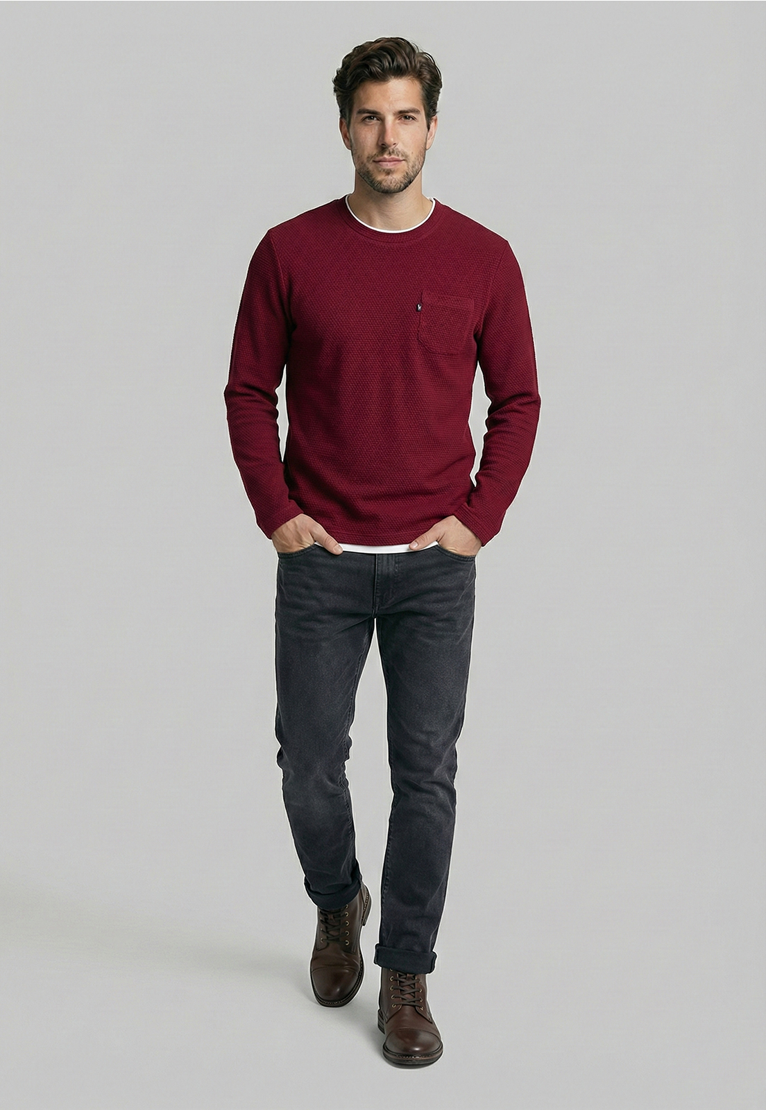 POLERA CINCINNATI BURGUNDY - 2