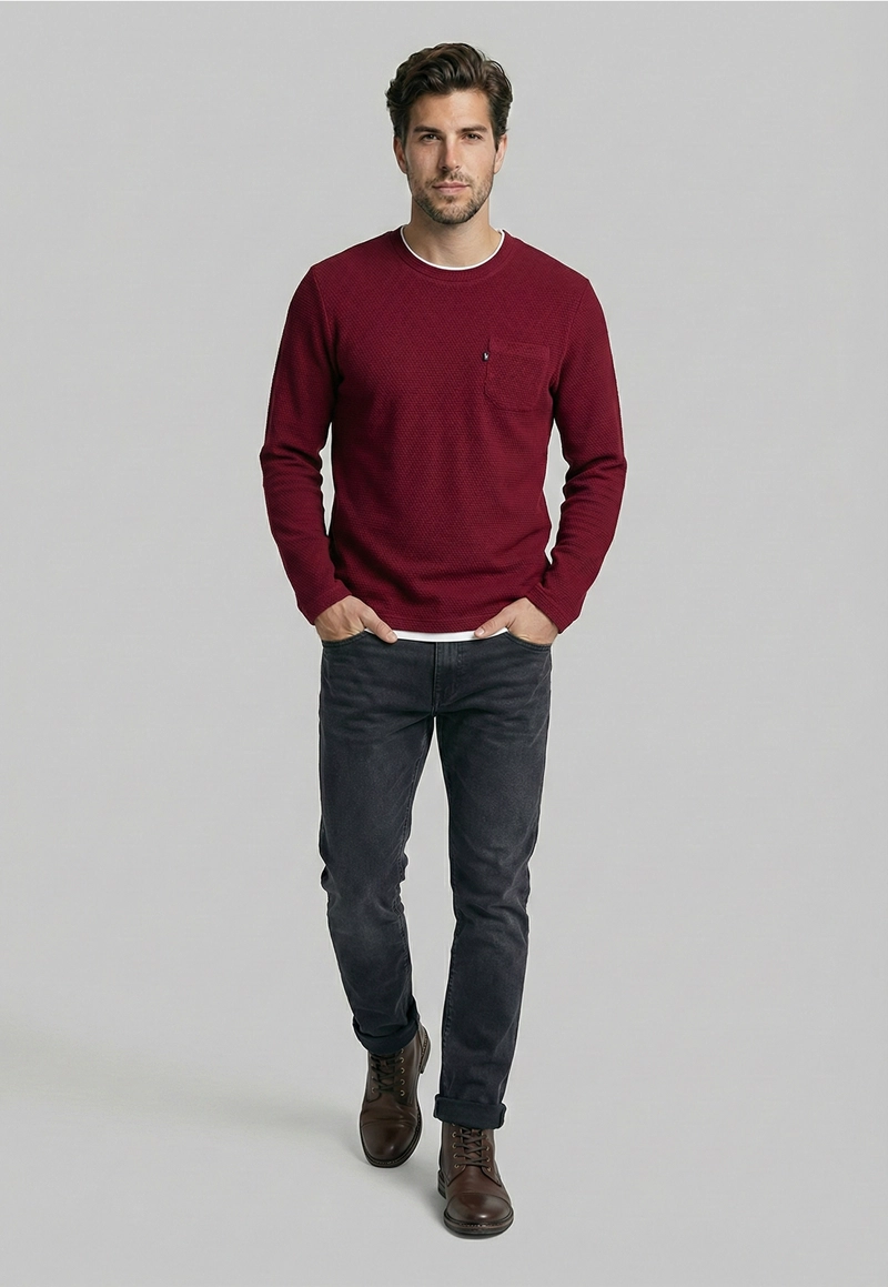 POLERA CINCINNATI BURGUNDY - 2