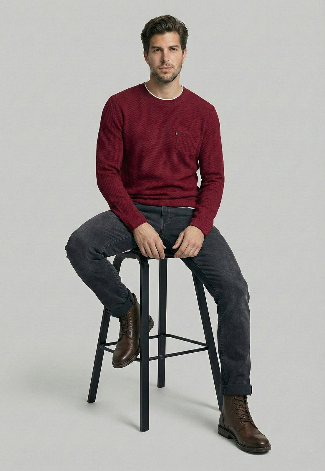POLERA CINCINNATI BURGUNDY - 5