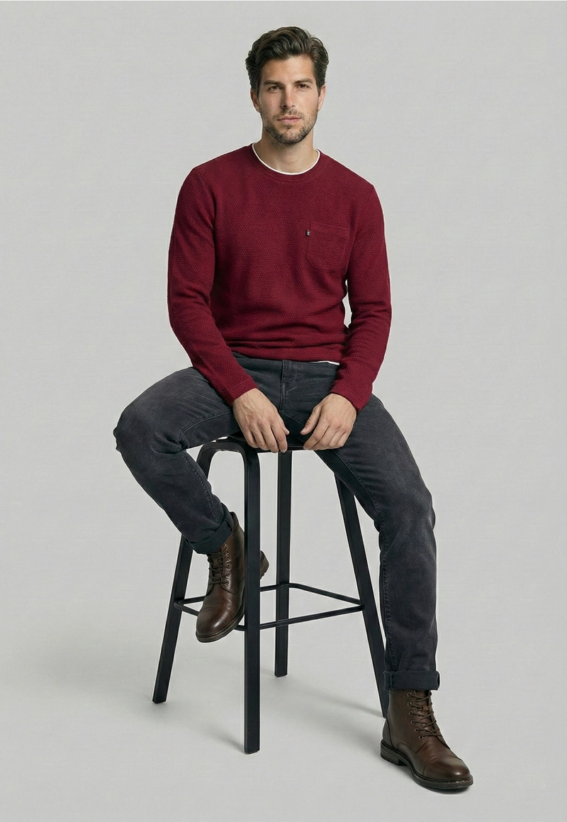 POLERA CINCINNATI BURGUNDY - 5