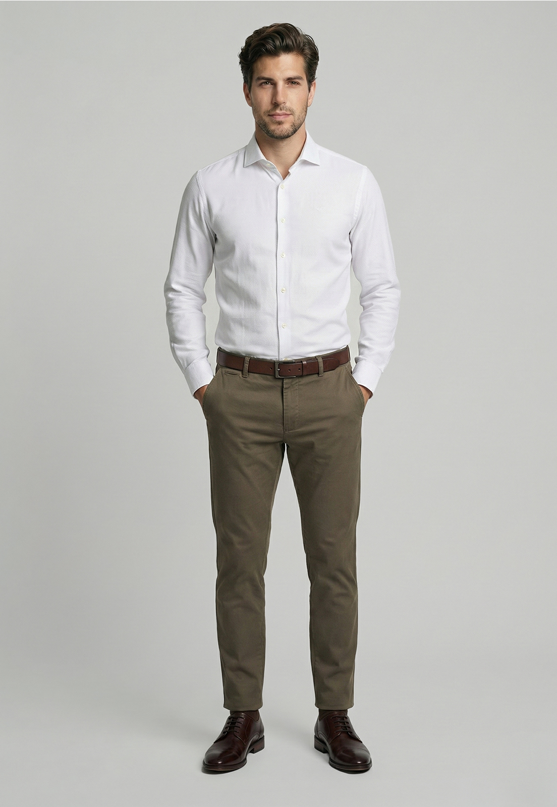 CAMISA SMART CASUAL CLARKSVILLLE WHITE - 2