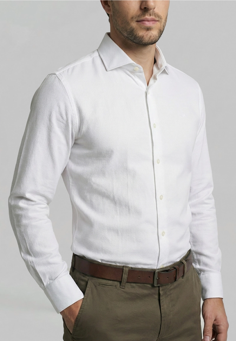 CAMISA SMART CASUAL CLARKSVILLLE WHITE - 3