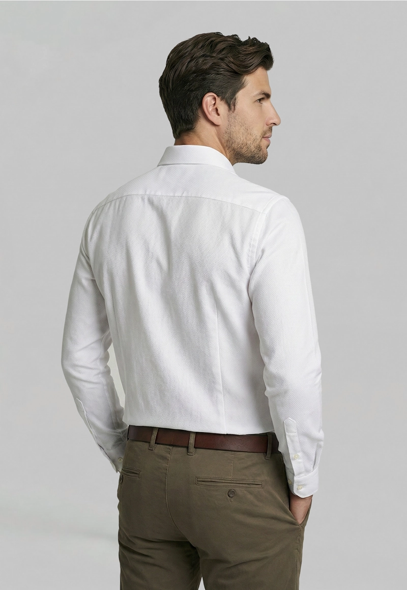 CAMISA SMART CASUAL CLARKSVILLLE WHITE - 4