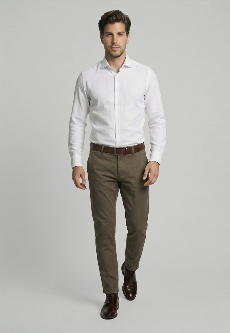 CAMISA SMART CASUAL CLARKSVILLLE WHITE - 5