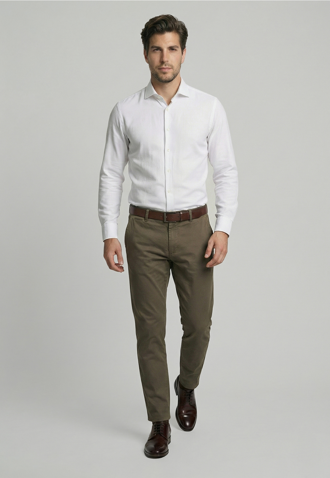 CAMISA SMART CASUAL CLARKSVILLLE WHITE - 5