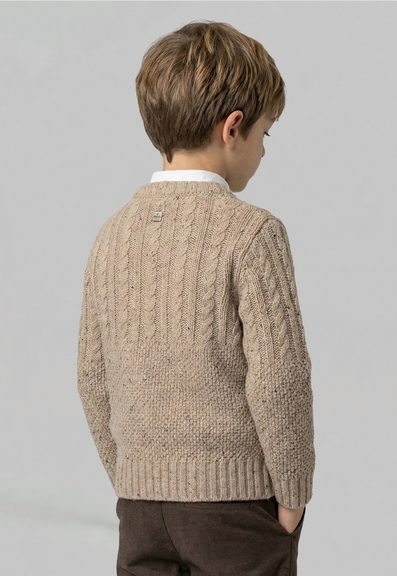 SWEATER KIDS DOWNEY OYSTER - 4