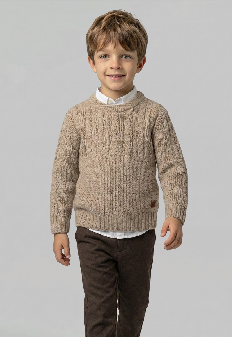 SWEATER KIDS DOWNEY OYSTER - 5
