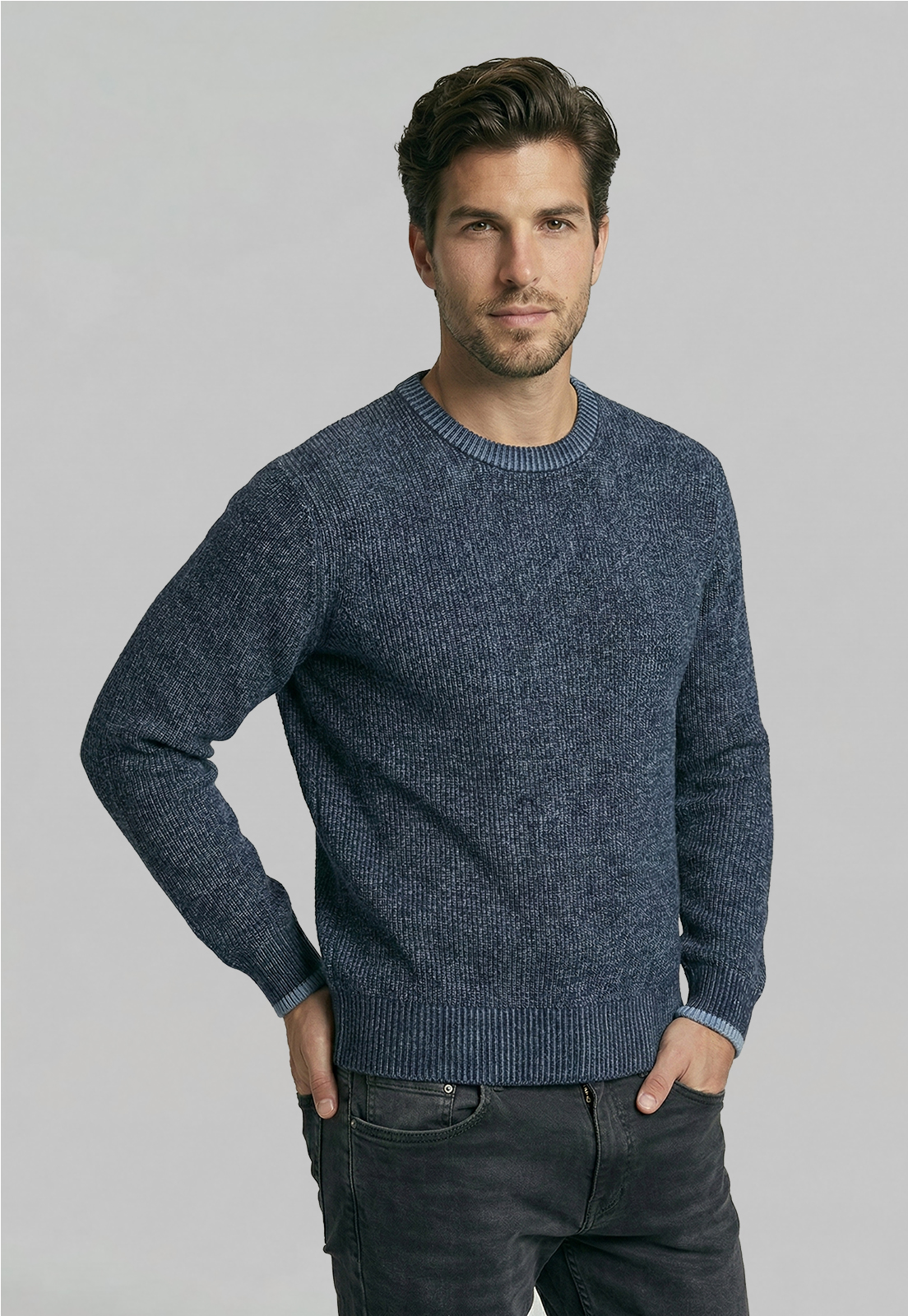 SWEATER AKRON NAVY - 1