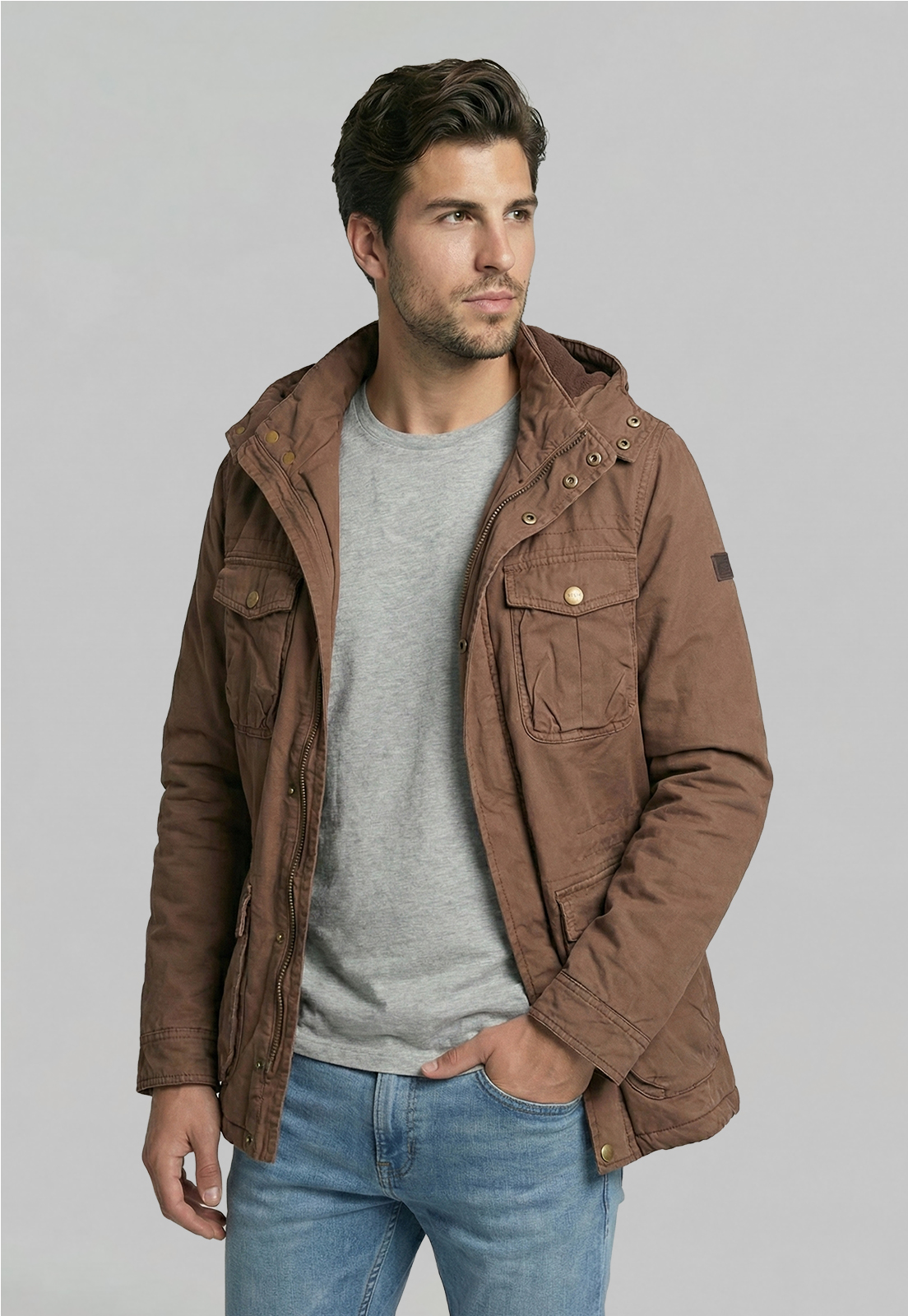 CHAQUETA ALBANY DK CAMEL - 1
