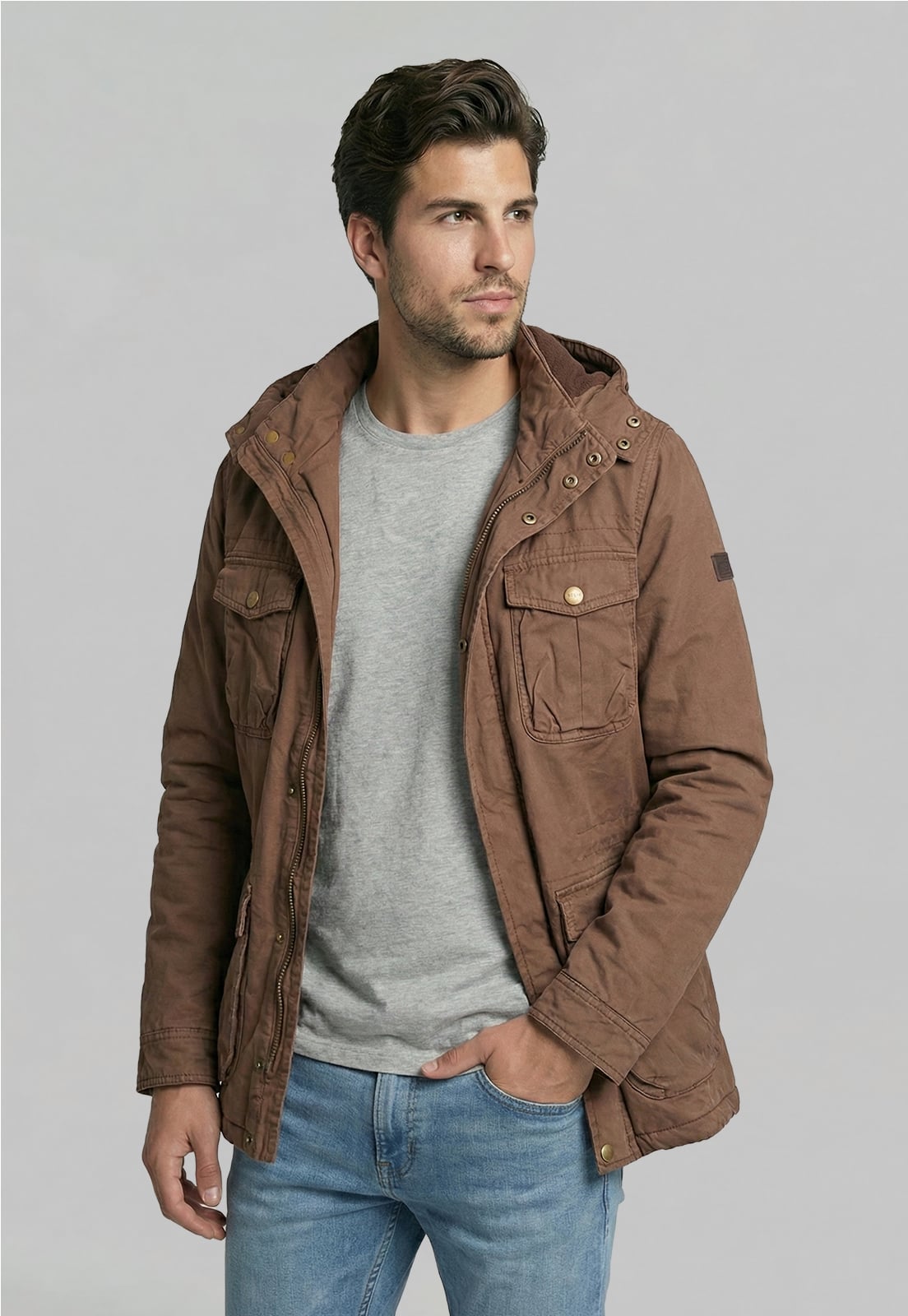 CHAQUETA ALBANY DK CAMEL - 1