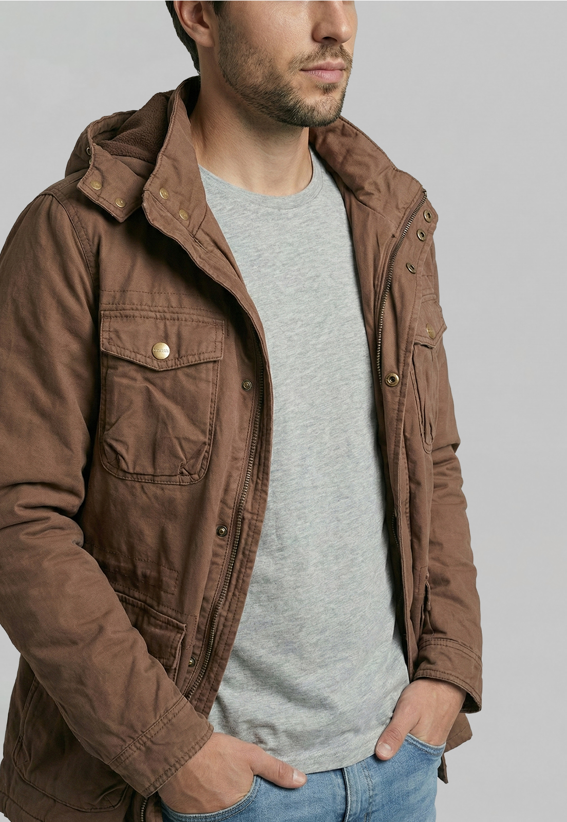 CHAQUETA ALBANY DK CAMEL - 3