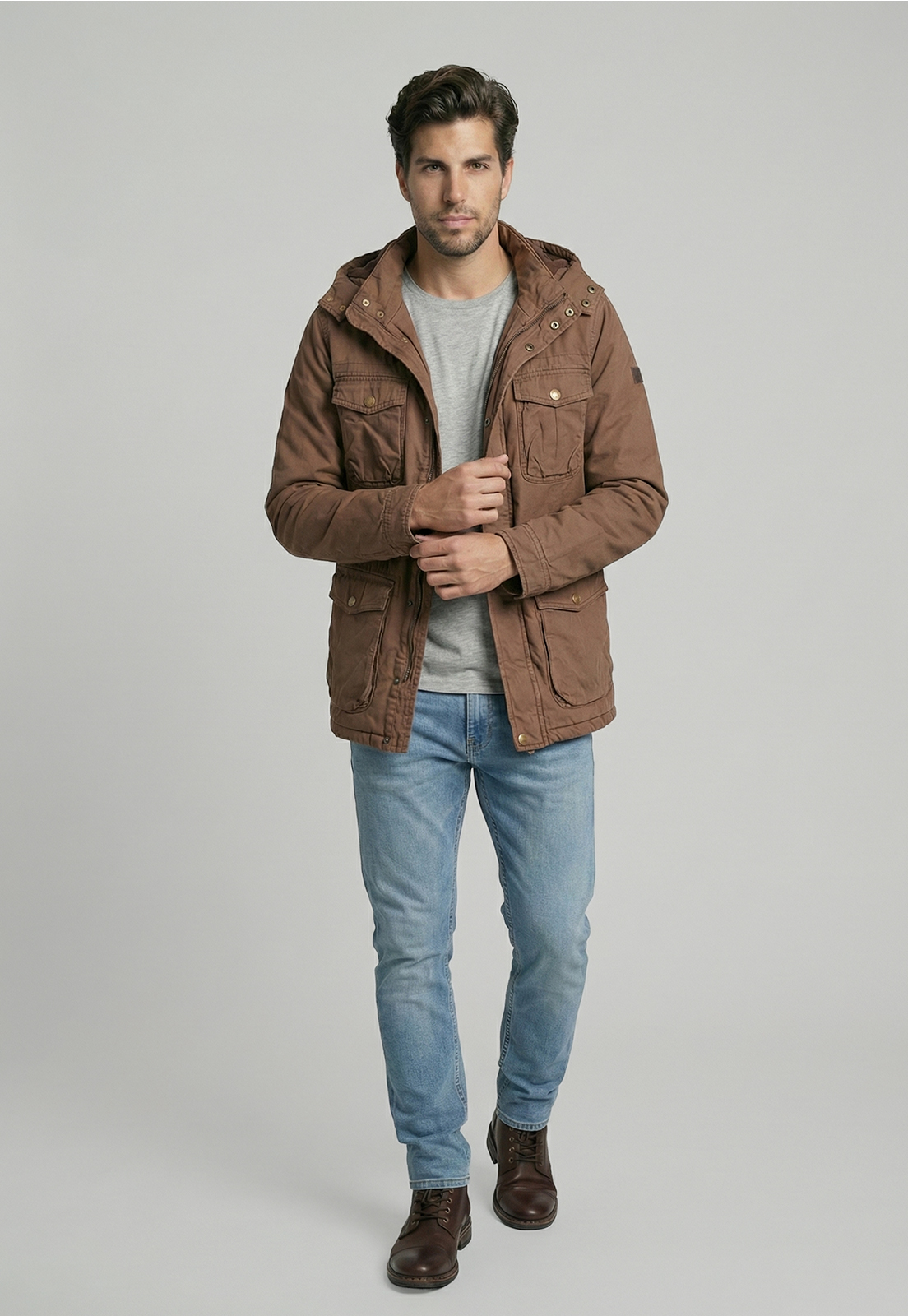 CHAQUETA ALBANY DK CAMEL - 5