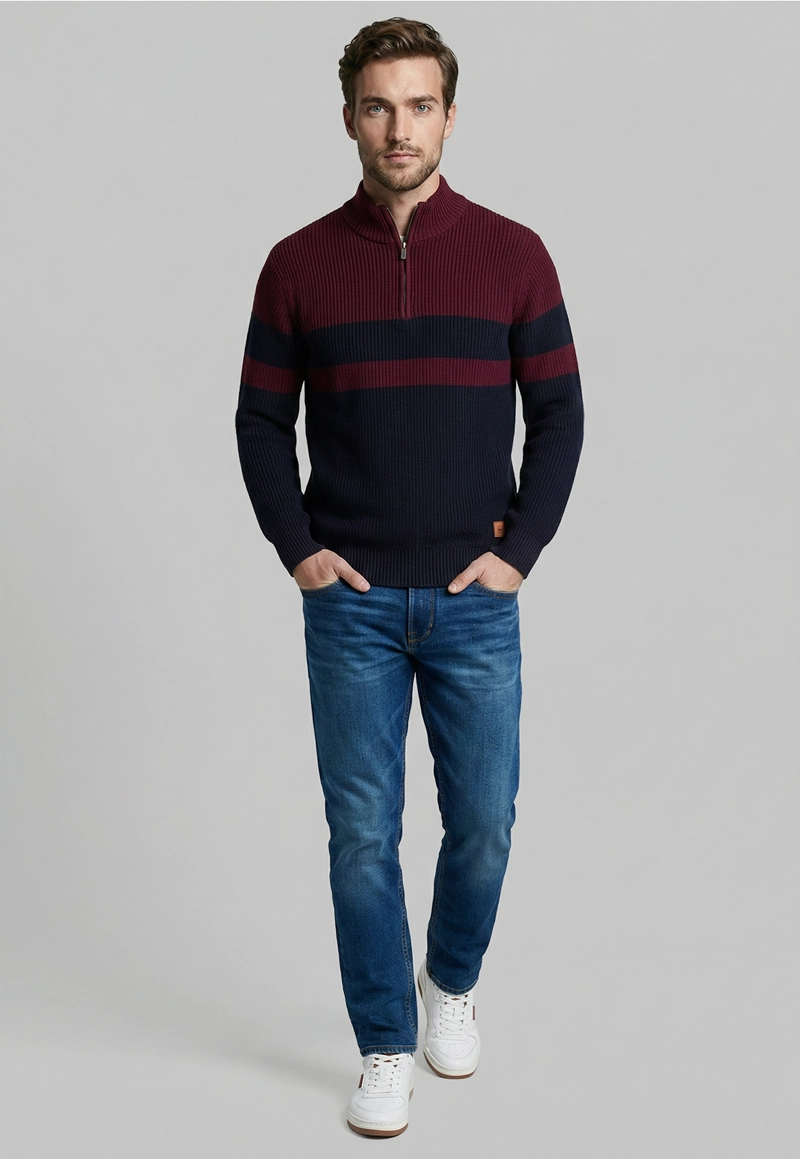 SWEATER BROWNSVILLE DK BURGUNDY - 2