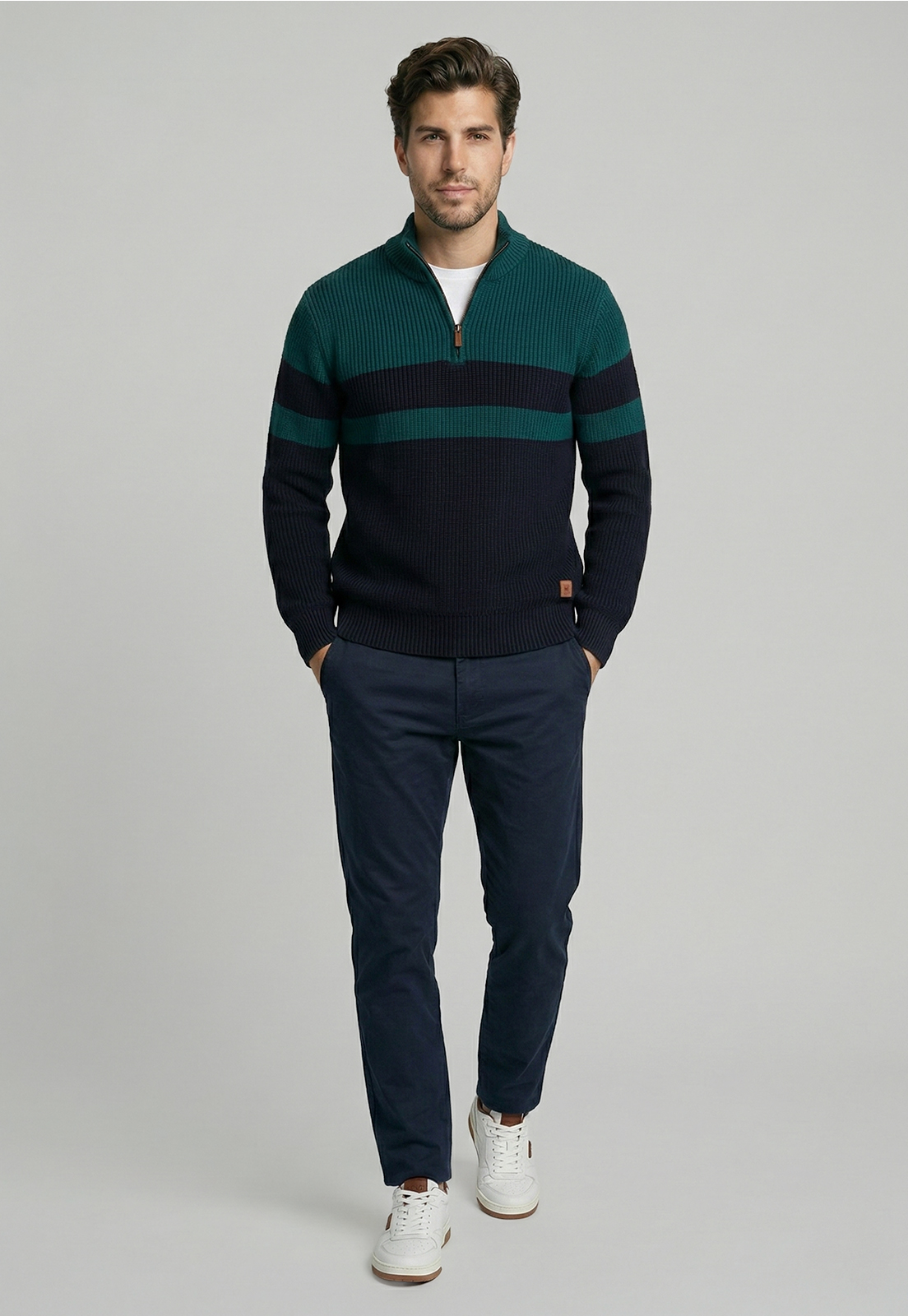 SWEATER BROWNSVILLE DK  GREEN - 2