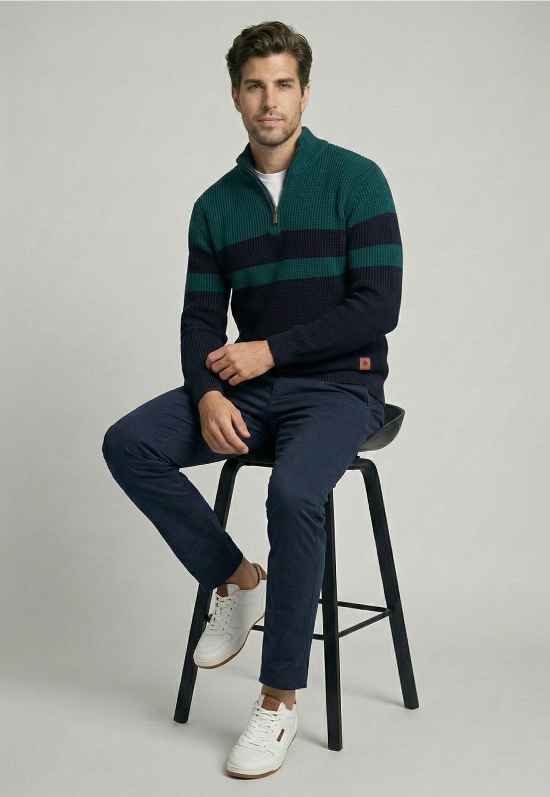 SWEATER BROWNSVILLE DK  GREEN - 5