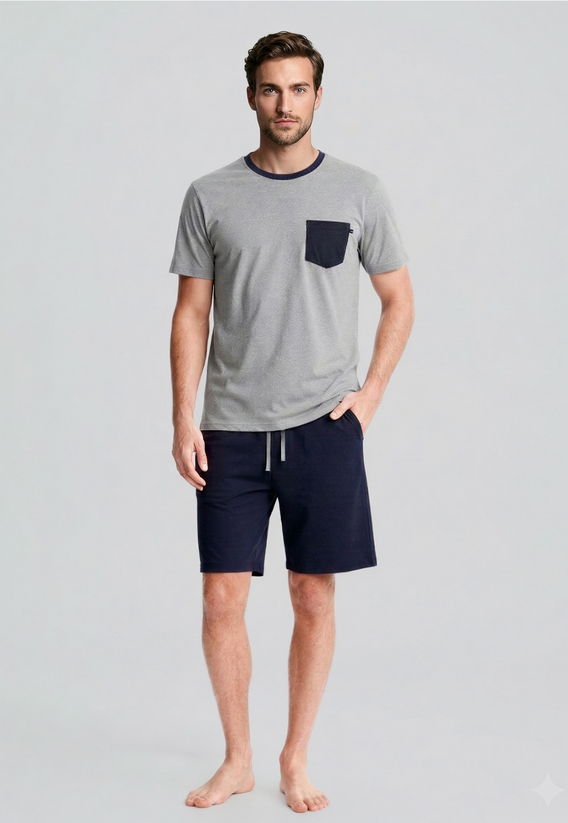 PIJAMA AUSTIN DK GREY MELANGE - 2