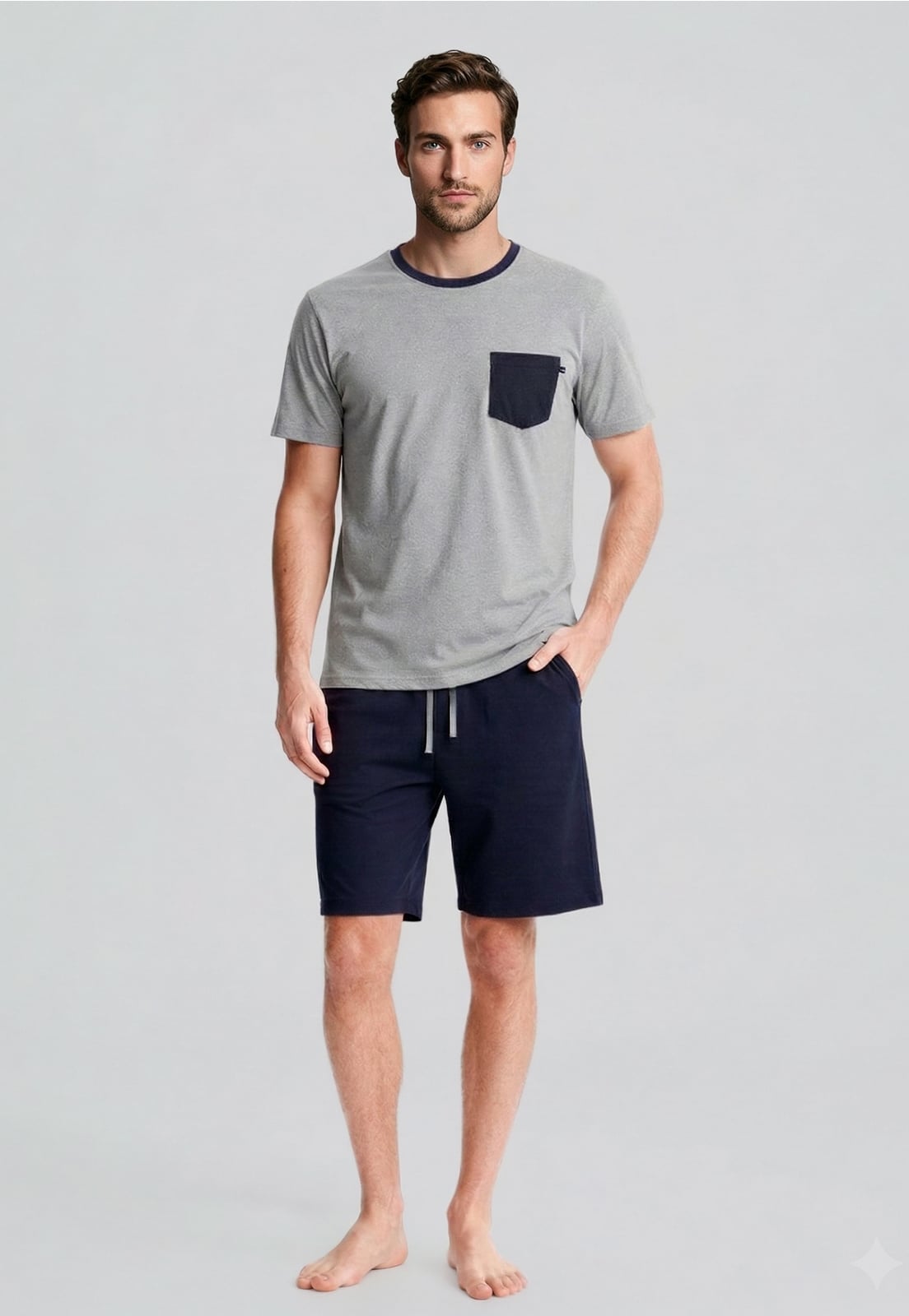 PIJAMA AUSTIN DK GREY MELANGE - 2
