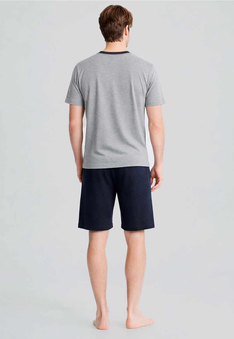 PIJAMA AUSTIN DK GREY MELANGE - 4