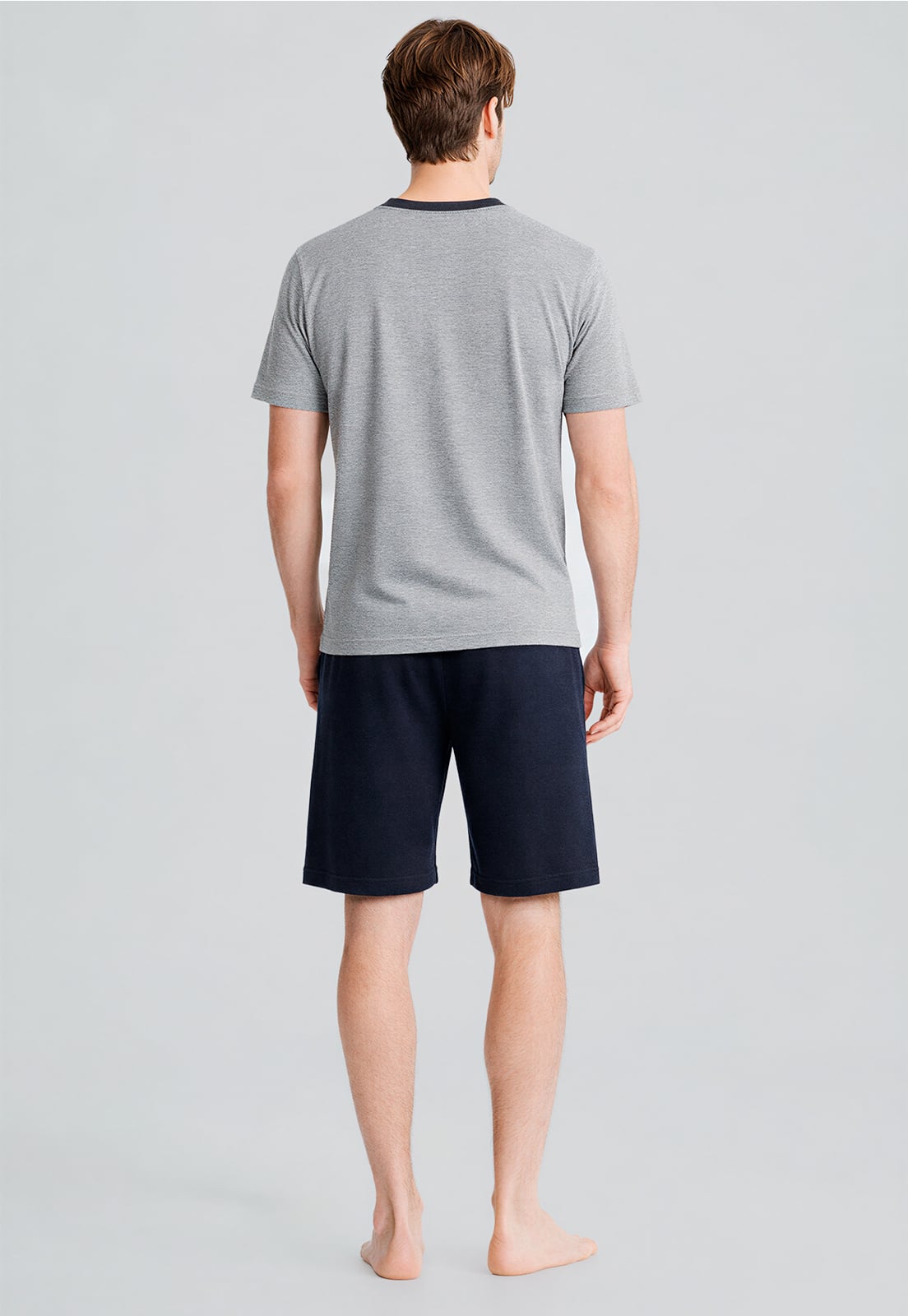 PIJAMA AUSTIN DK GREY MELANGE - 4
