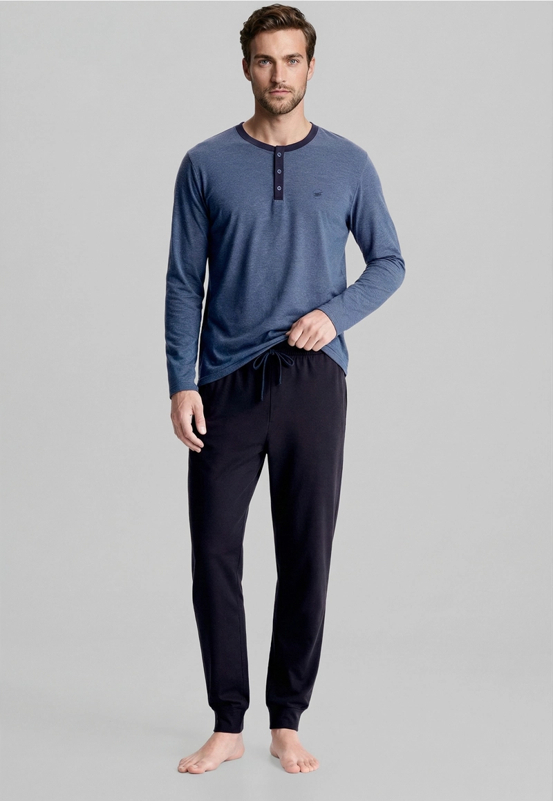 PIJAMA ALABAMA NAVY MELANGE - 2