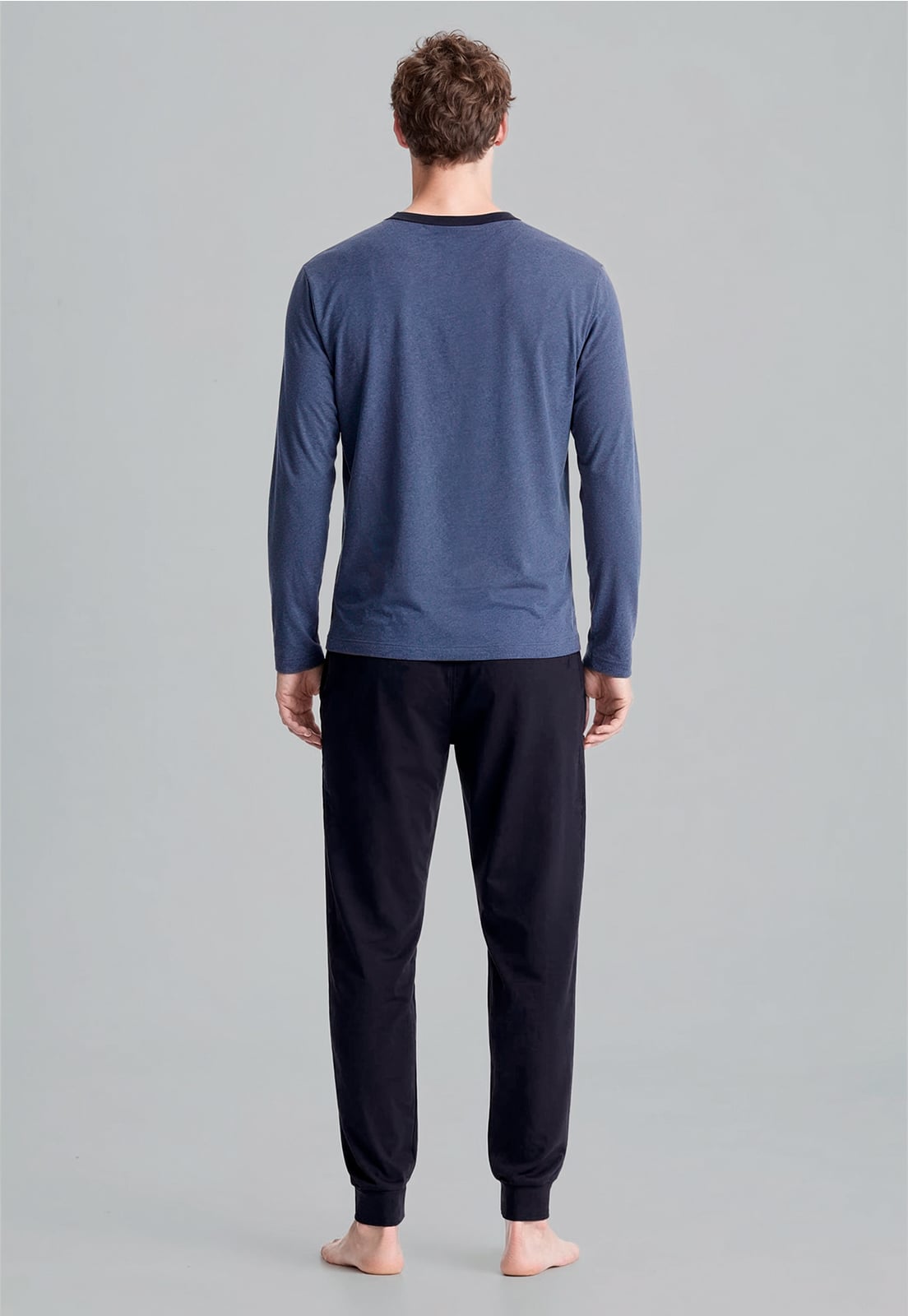 PIJAMA ALABAMA NAVY MELANGE - 4