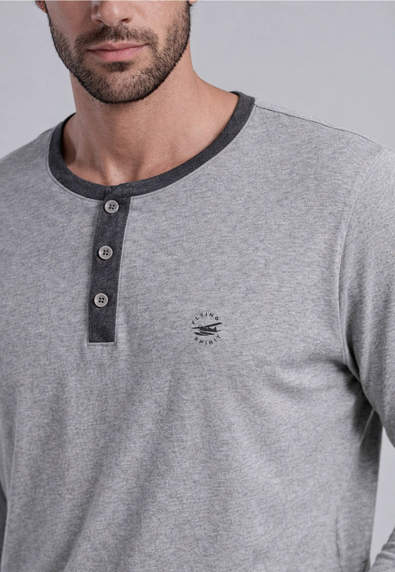 PIJAMA ALABAMA DK GREY MELANGE - 3