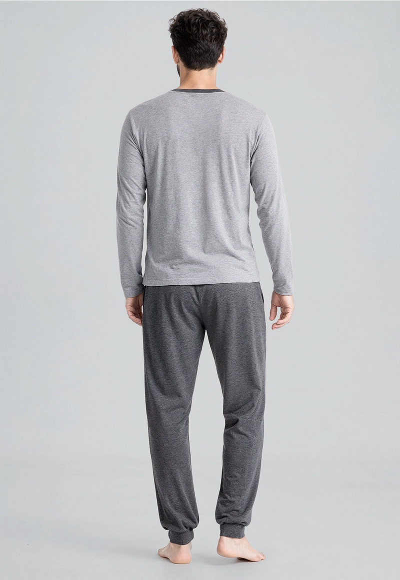 PIJAMA ALABAMA DK GREY MELANGE - 4