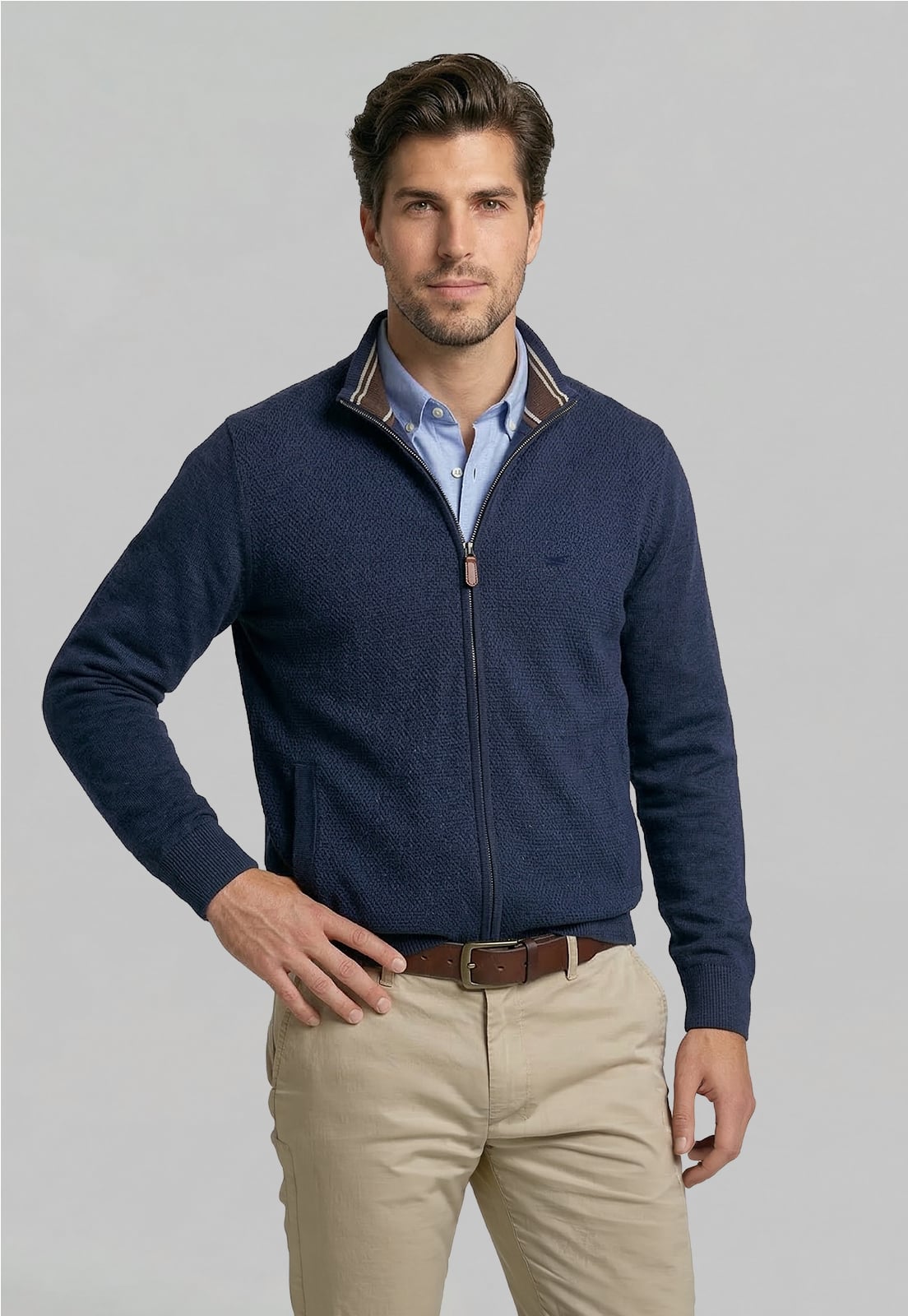 SWEATER BERKELEY NAVY MELANGE - 1