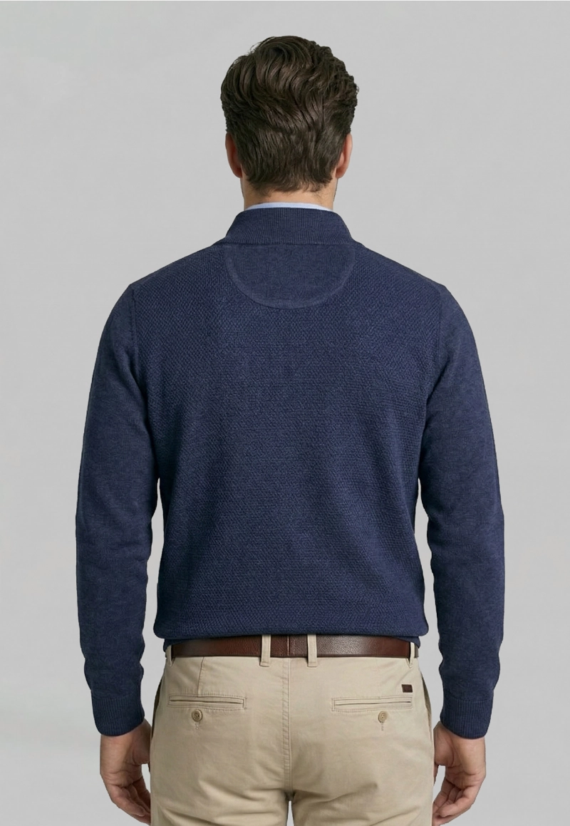 SWEATER BERKELEY NAVY MELANGE - 4