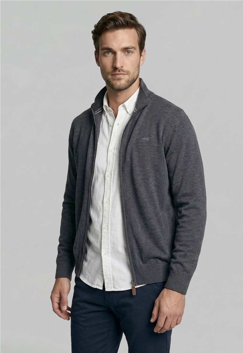 SWEATER BERKELEY GRAPHITO MELANGE - 1