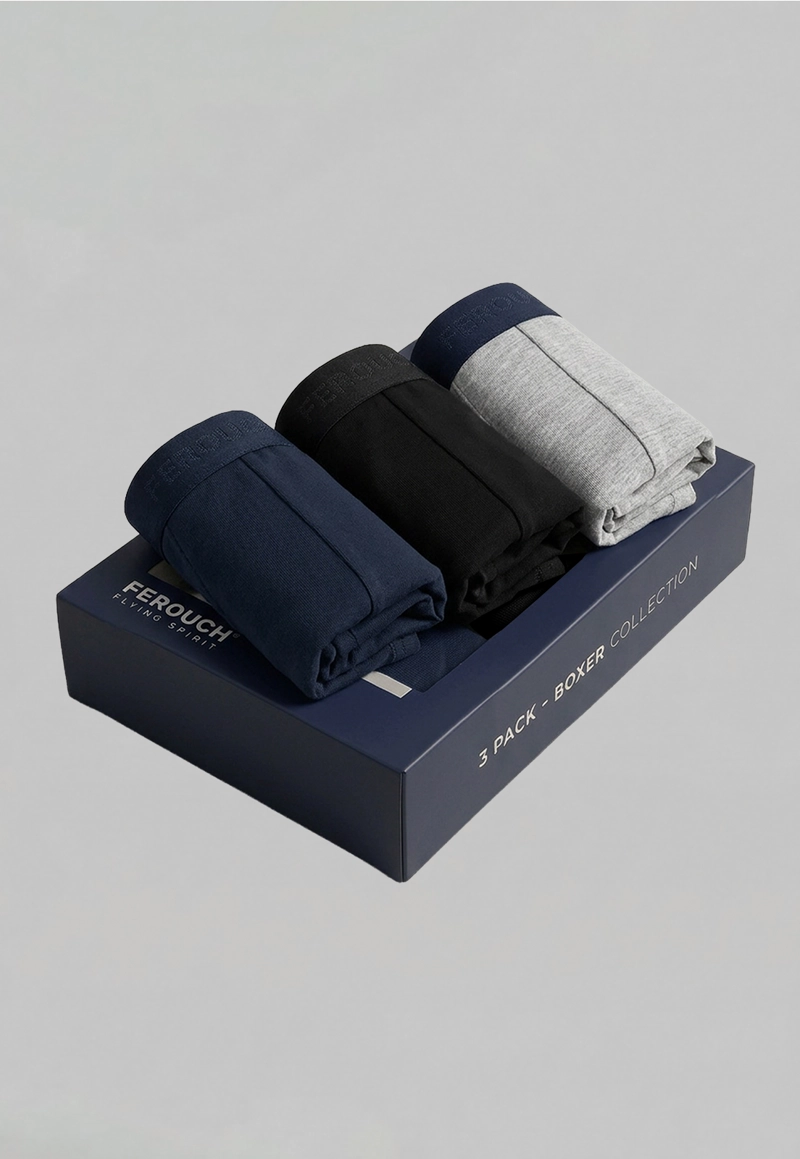 TRIPACK BOXER SURTIDO COLOR NAVY - 2