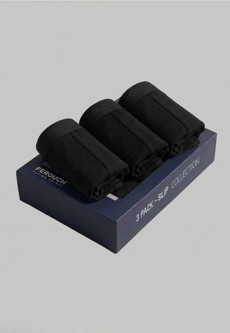 TRIPACK SLIP BLACK BLACK - 2