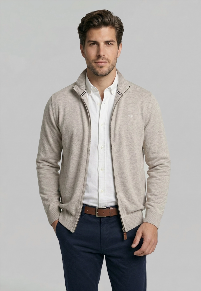 SWEATER BERKELEY BEIGE MELANGE - 1