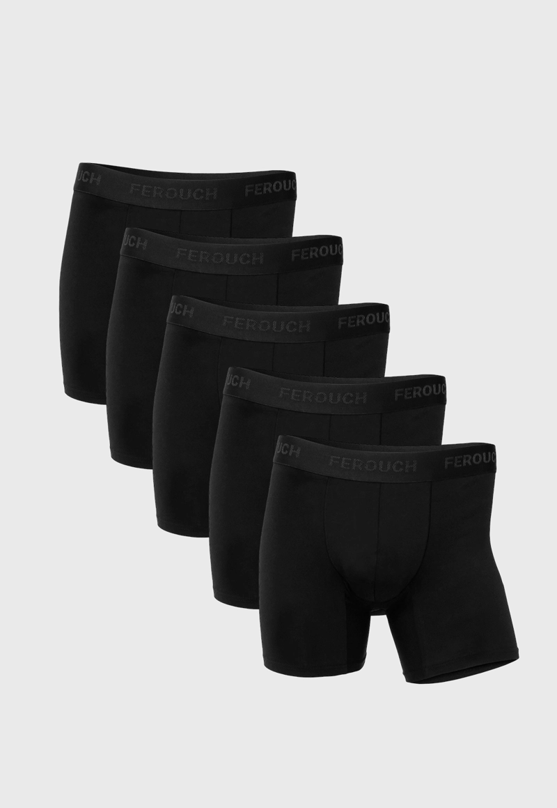 PACK BOXER 5 NEGRO BLACK - 1