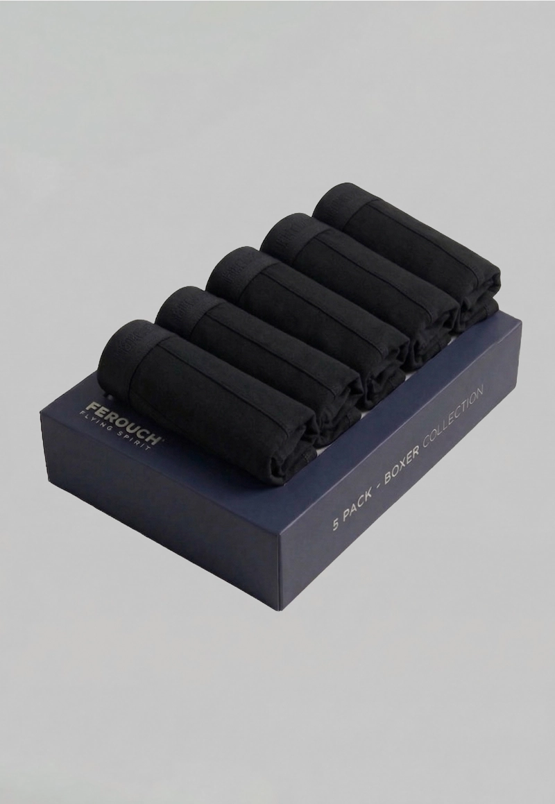PACK BOXER 5 NEGRO BLACK - 2